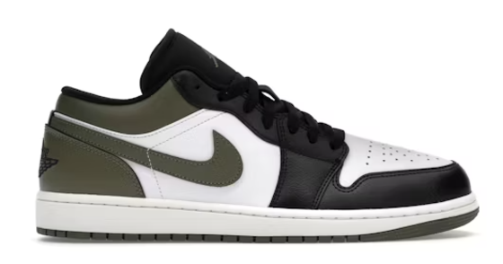 Jordan 1 Low Black Toe Medium Olive