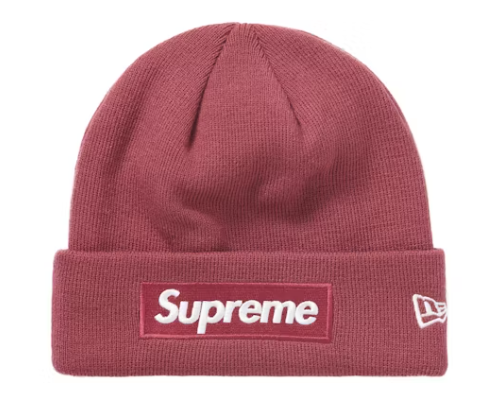 Supreme New Era Box Logo Beanie (FW21) Plum
