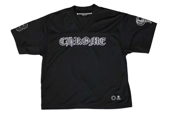 Chrome Hearts Mesh Stadium Football Jersey Black