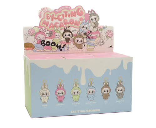 Pop Mart Labubu The Monsters Exciting Macaron Vinyl Face Sealed Case (6 Blind Boxes)