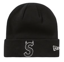 Load image into Gallery viewer, Supreme New Era S Logo Beanie (FW22) Black
