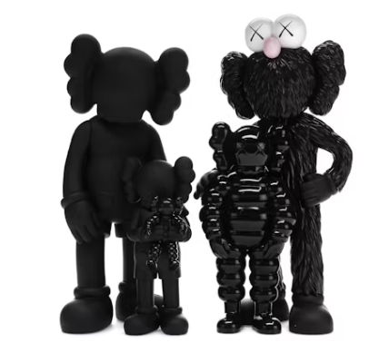 KAWS Family Vinyl Figures Black