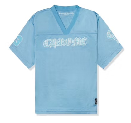 Chrome Hearts Stadium Mesh Short Sleeve Jersey Blue (FW24)