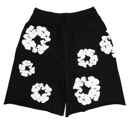 Denim Tears The Cotton Wreath Shorts Black