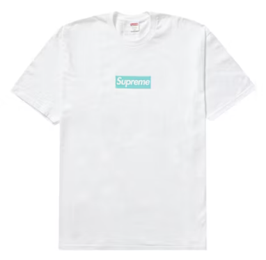Supreme Tiffany & Co. Box Logo Tee White – Wpgsneaker