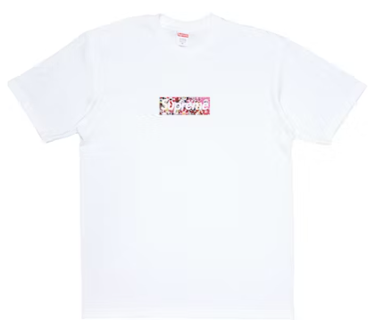 Supreme Takashi Murakami COVID 19 Relief Box Logo Tee White