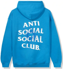 Load image into Gallery viewer, Anti Social Social Club Shattered Glass Logo Blue Hoodie
