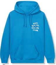 Load image into Gallery viewer, Anti Social Social Club Shattered Glass Logo Blue Hoodie
