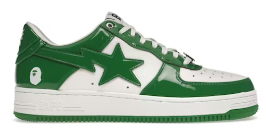 A Bathing Ape Bape Sta Low Green Wpgsneaker