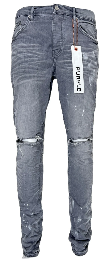 PURPLE BRAND JEANS WORN GREY KNEE SLIT Wpgsneaker