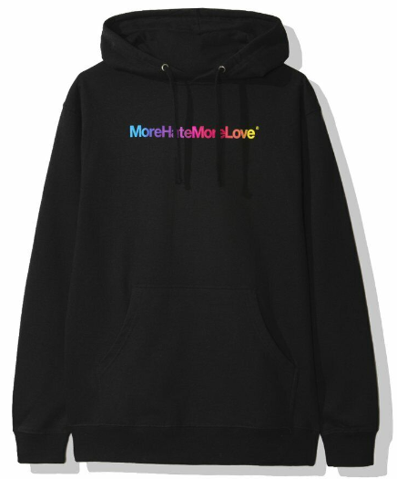 Anti Social Social Club More Hate More Love Hoodie Black