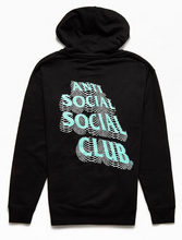 Load image into Gallery viewer, Anti Social Social Club Black &amp; Teal Costumes Hoodie
