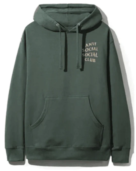 Anti Social Social Club Green Glitter Hoodie