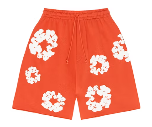 Denim Tears The Cotton Wreath Shorts Orange