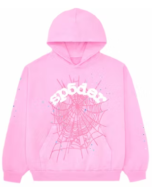 Sp5der OG Web Hoodie Pink