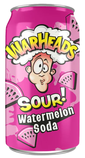 Warheads Sour Watermelon Soda (IN STOCK. IN STORE ONLY)