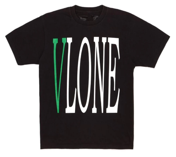 Vlone Green BlackStaple Tee