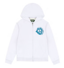 Load image into Gallery viewer, Denim Tears Denim University Zip Hoodie White
