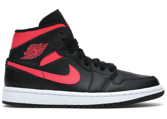 Jordan 1 Mid Black Siren Red