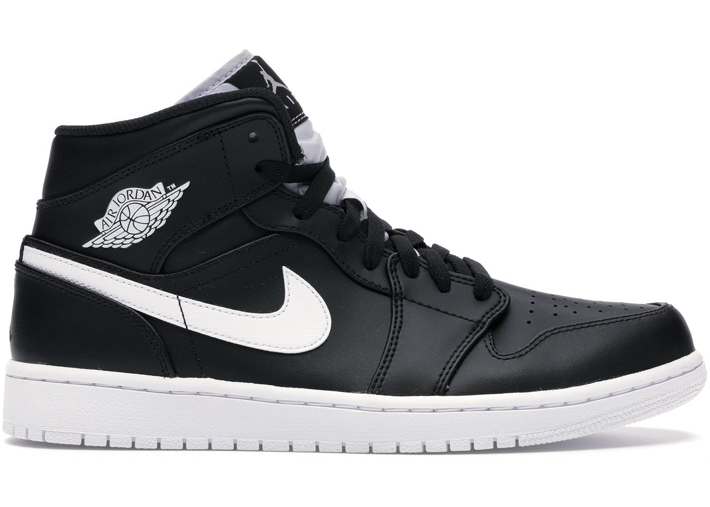 Jordan 1 Mid Black White Wpgsneaker