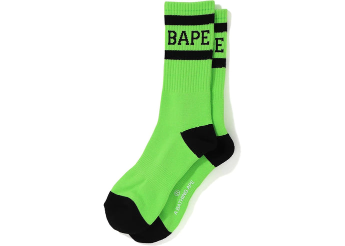 Bape Socks Lime Green